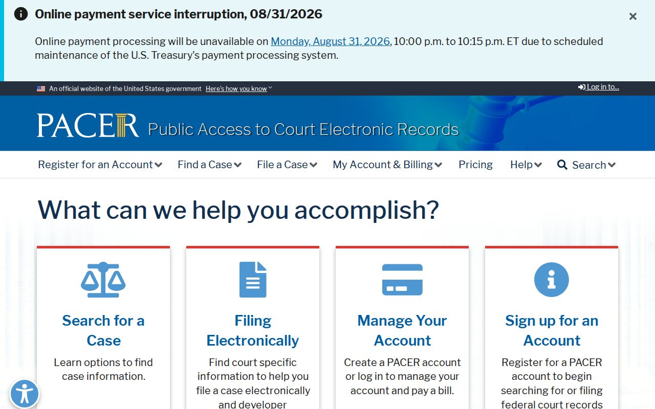 Morrow County court records comparison with PACER federal docket access