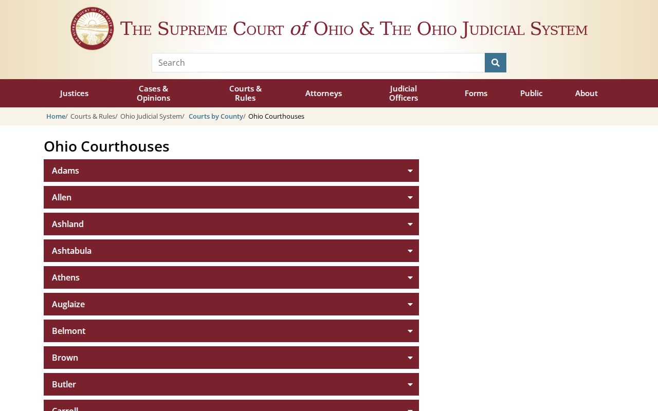 Morrow County court docket historic courthouse in Mount Gilead