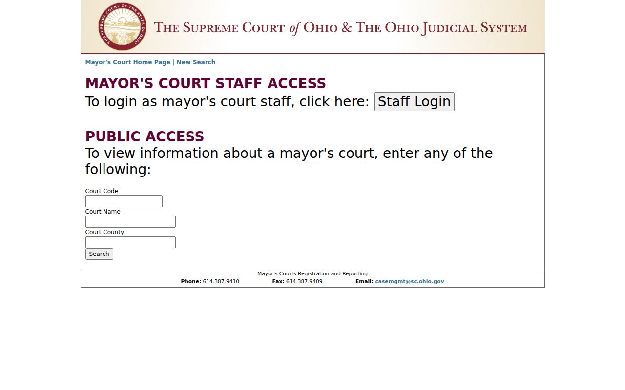 Morrow County Marengo court docket research using the Ohio Mayor's Court directory